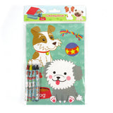 Dogs & Puppies Coloring Books with Crayons – Set of 6 or 12