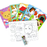 Dogs & Puppies Coloring Books with Crayons – Set of 6 or 12