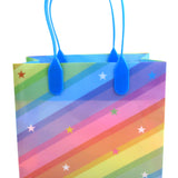 Rainbow Themed Party Favor Treat Bags - Set of 6 or 12