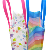 Rainbow Themed Party Favor Treat Bags - Set of 6 or 12