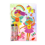 Magic Fairies Coloring Books with Crayons – Set of 6 or 12