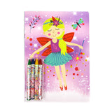 Magic Fairies Coloring Books with Crayons – Set of 6 or 12
