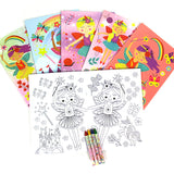 Magic Fairies Coloring Books with Crayons – Set of 6 or 12