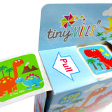Dinosaur Stickers 100 Stickers/Dispenser, Pack of 1 or 6 or 12 Dispensers
