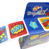 Superhero Stickers 100 Stickers/Dispenser, Pack of 1, 6 or 12 Dispensers