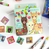 Llamas Alpacas Stickers 100 Stickers/Dispenser, Pack of 1, 6, or 12 Dispensers