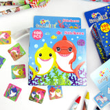 Shark Family Stickers 100 Stickers/Dispenser, Pack of 1, 6, 12 Dispensers