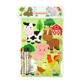 Animal Coloring Books with Crayons – Set of 6 or 12