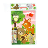 Animal Coloring Books with Crayons – Set of 6 or 12