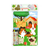 Animal Coloring Books with Crayons – Set of 6 or 12