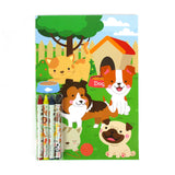 Animal Coloring Books with Crayons – Set of 6 or 12