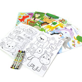 Animal Coloring Books with Crayons – Set of 6 or 12