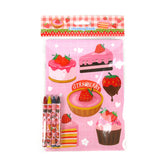 Strawberry Coloring Books with Crayons  – Set of 6 or 12