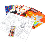 Circus Coloring Books with Crayons – Set of 6 or 12