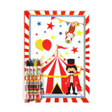 Circus Coloring Books with Crayons – Set of 6 or 12