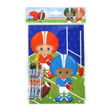 Football Coloring Books with Crayons – Set of 6 or 12