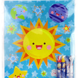 Outer Space Coloring Books with Crayons – Set of 6 or 12