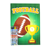 Football Coloring Books with Crayons – Set of 6 or 12