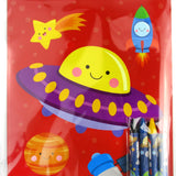 Outer Space Coloring Books with Crayons – Set of 6 or 12