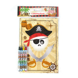 Pirate Coloring Books with Crayons – Set of 6 or 12