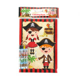 Pirate Coloring Books with Crayons – Set of 6 or 12