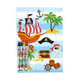 Pirate Coloring Books with Crayons – Set of 6 or 12