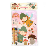 Garden Gnomes & Fairies Coloring Books with Crayons – Set of 6 or 12