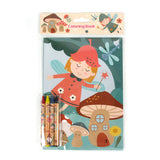 Garden Gnomes & Fairies Coloring Books with Crayons – Set of 6 or 12