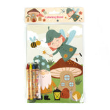 Garden Gnomes & Fairies Coloring Books with Crayons – Set of 6 or 12