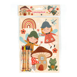 Garden Gnomes & Fairies Coloring Books with Crayons – Set of 6 or 12