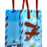 Airplane Party Favor Bags Treat Bags - Set of 6 or 12