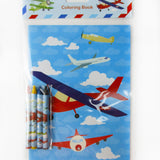 Airplane Coloring Books with Crayons – Set of 6 or 12