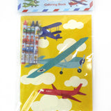 Airplane Coloring Books with Crayons – Set of 6 or 12