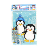 Penguin Coloring Books with Crayons  – Set of 6 or 12