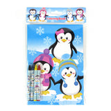 Penguin Coloring Books with Crayons  – Set of 6 or 12