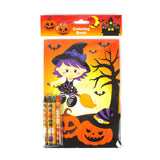 Halloween Coloring Books with Crayons  – Set of 6 or 12