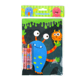 Monster Coloring Books with Crayons – Set of 6 or 12
