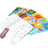Monster Coloring Books with Crayons – Set of 6 or 12