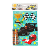 Race Car Coloring Books with Crayons – Set of 6 or 12