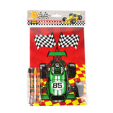 Race Car Coloring Books with Crayons – Set of 6 or 12