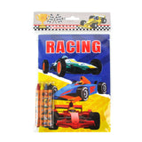 Race Car Coloring Books with Crayons – Set of 6 or 12
