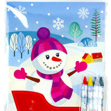 Winter Penguin Coloring Books with Crayons  – Set of 6 or 12