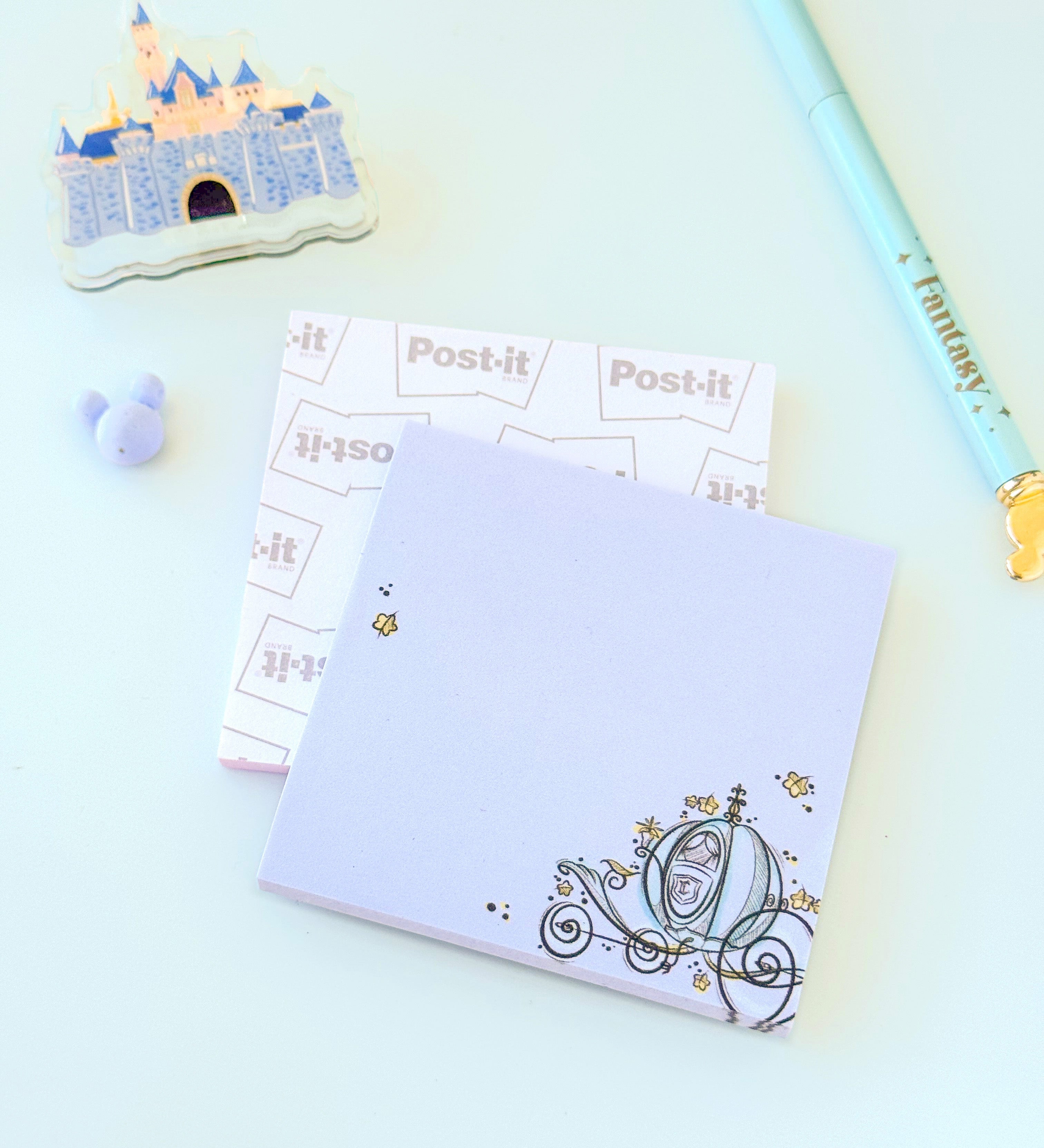 Cinderella Carriage Princess Sketch Post It
