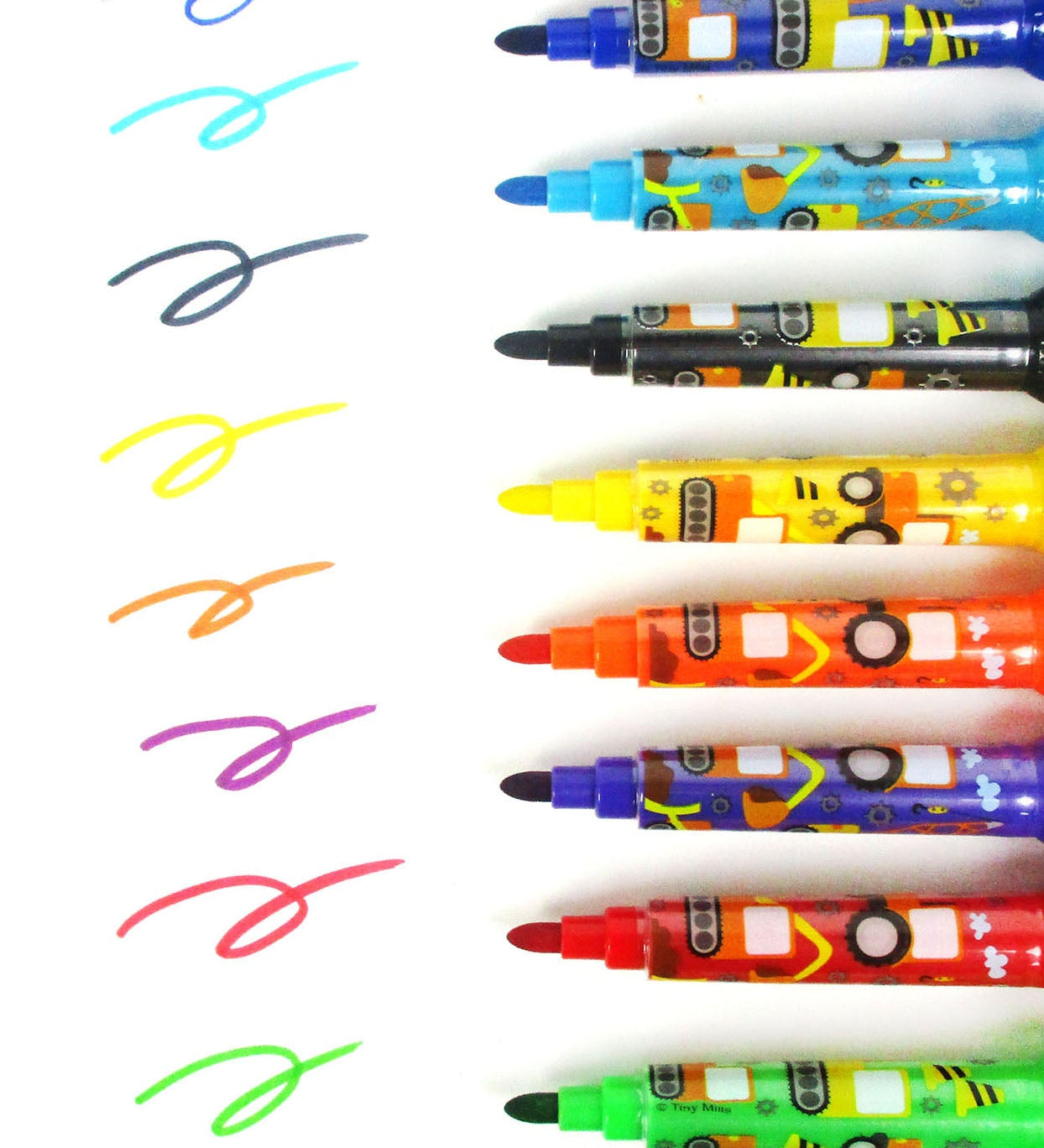 Construction Stamp Marker Set (10-Pack)
