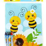 Honeybees Coloring Books with Crayons – Set of 6 or 12