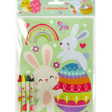 Easter Coloring Books with Crayons - Set of 6 or 12
