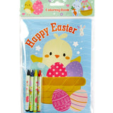 Easter Coloring Books with Crayons - Set of 6 or 12