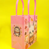 Autumn Cozy Animal Party Favor Treat Bags - Set of 6 or 12