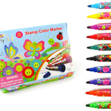 Butterfly & Flowers Stamp Marker Set (10-Pack)