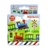 Train Stickers 100 Stickers/Dispenser, Pack of 1, 6 or 12 Dispensers